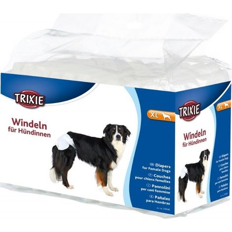 Couches Trixie pour chiennes - Paquet de 12