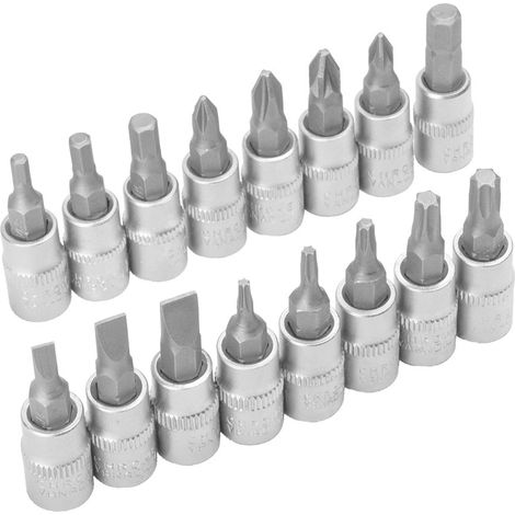 JBM15379 Caja de vasos punta de 1/4" (16 piezas)