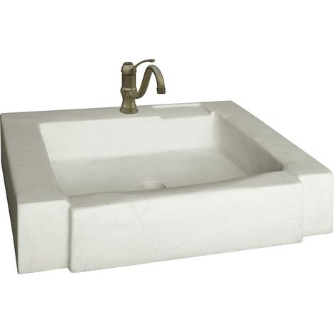 Fregadero "Módena" - piedra reconstituida - 74 x 57 x 15,5 cm (1/2)