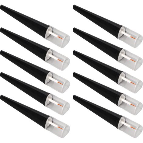 Flacons rechargeables 5ml transparents pour sérum cils - Lot de 10 avec bouchons noirs (1/5)