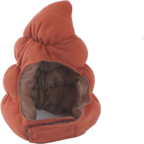Chapeau Amusant en Forme de Crotte pour Chien et Chat, Accessoire de Fête pour Animaux (1/4)