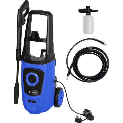 High Pressure Washer, 150 Bar Pressure, 510 L/h Flow, 1800W, High-Permance Portable Power Jet Wash Cleaner, Blue (1/5)