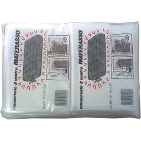 Sacco coprimaterasso neutro - cm.80+10+10x220 gr.142 - 20 cf