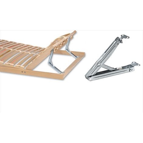 Hettich – Pied de lit réglable 2x – 13 positions – Charge 140kg – Acier zingué pour réparation – Bricolage professionnel