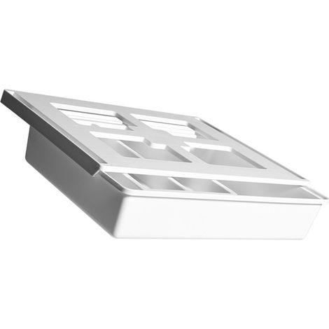 Boîte de rangement sous bureau à plusieurs compartiments, style minimaliste et élégant, pour couverts, fournitures de bureau et produits cosmétiques. (1/3)