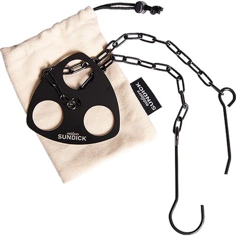 Trépied de camping portable pour feu de camp, support triangulaire, compatible avec les casseroles suspendues, ustensiles de cuisine pour feu de camp, outil de cuisson pour pique-nique, réchauds porta (1/3)