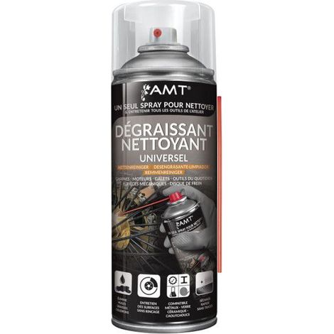 Nettoyant - Dégraissant - Universel - Chaînes, moteurs, pièces mécaniques - AMT - 330ml