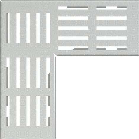 Grille d'angle de drainage 100 mm, acier galvanisé (1/2)