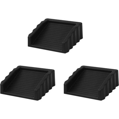 Set mit 3 schwarzen Türkeilen, kleinen Türkeilen, Türstoppern (schwarz)