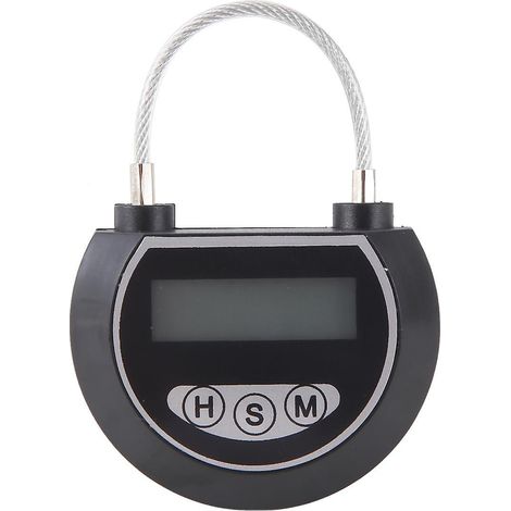 Boîte de rangement multifonctionnelle à verrouillage temporisé électronique pour jouets (noire) (1/5)
