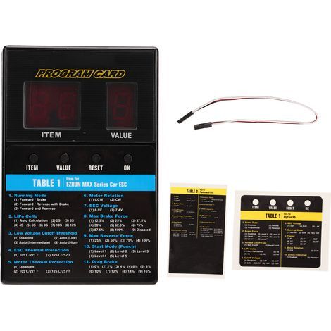 Carte de programmation universelle ESC sans balais pour voitures et bateaux RC - Boîtier LED (1/5)
