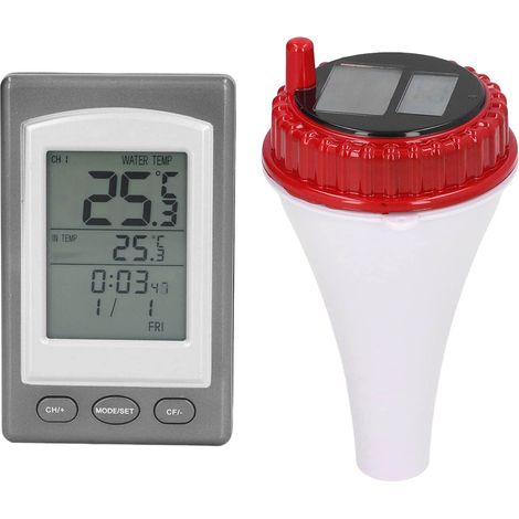 Thermomètre piscine solaire sans fil – numérique flottant – LCD – jacuzzi source chaude