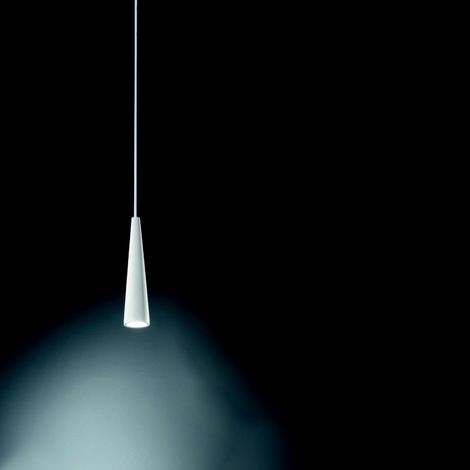 Lampada a sospensione NOA D6 cm alluminio verniciato a polvere Bianco - Piccolo (1/2)