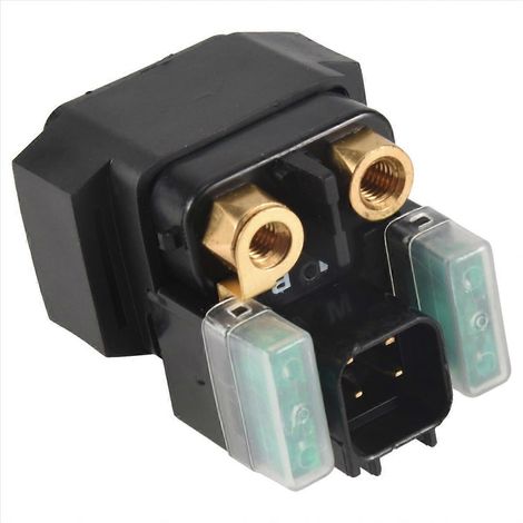 Relais de démarrage pour Grizzly 550 YFM550 2009-2014 et 700 YFM700 2007-2014, contacteur électrique robuste, pièce de rechange compatible quad, remplacement facile, haute performance. (1/5)
