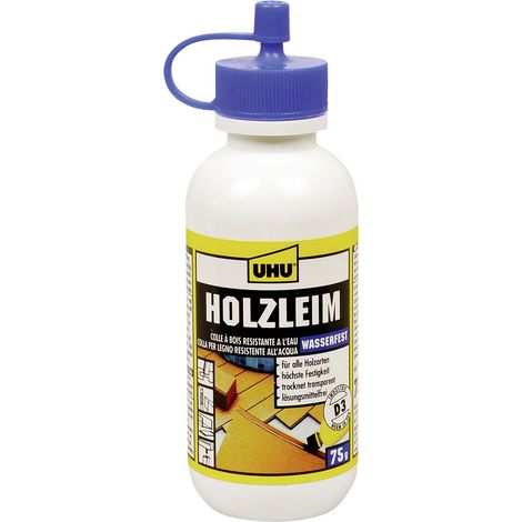 UHU Holzleim Wasserfest Flasche ohne Lösungsmittel 75g (1/2)