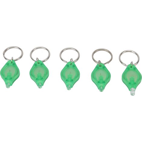 5-teiliges Mini-LED-Taschenlampen-Set, tragbarer Schlüsselanhänger mit grünem Licht zur Schmuckprüfung (1/5)