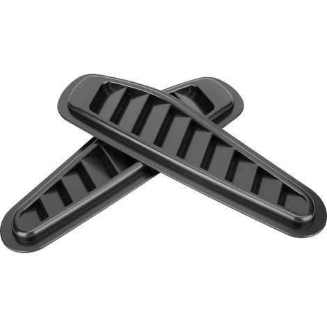 Cache décoratif universel noir pour prise d'air de capot de voiture (1/5)