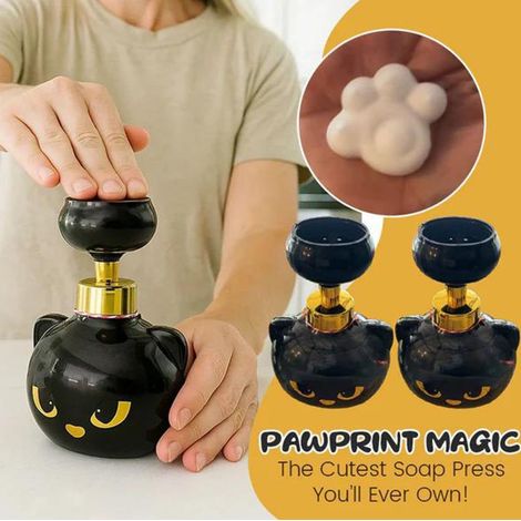 Distributeur de savon moussant – Forme patte de chat – Presser pour mousser (1/5)