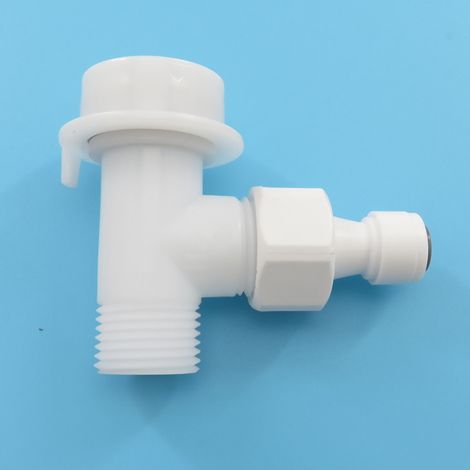 Connectors and accessories for water purifiers: 4-point male quick couplings to 2 and 3-point male quick couplings, straight couplings, elbows, tees, ball valves, PE pipes. (1/3)