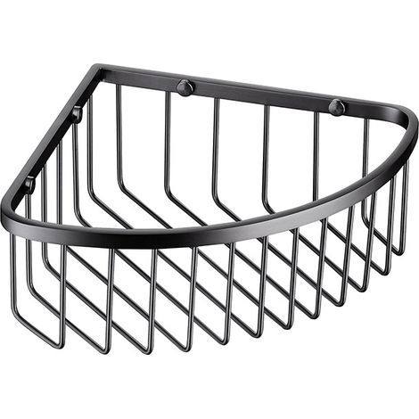 Eckduschablage, Shampoo-Halter, Duschgel-Halter, Duschkorb, Duschablage aus Edelstahl, Duschaufbewahrung – Anthrazitgrau (1/5)