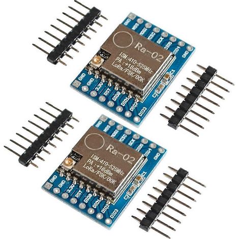 2 Stück SX1278 LoRa-Modul 433 MHz, SX1278 LoRa-Modul 10 km, Ra-02 Funkmodul, drahtlose Spreizspektrum-Übertragungsplatine (1/5)