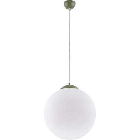Sollux Ugo Suspension globe de 40 cm, vert olive, 1 x E27 (1/5)