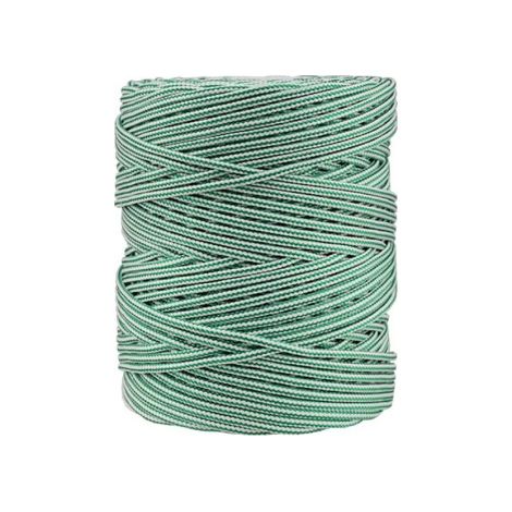 Cordón trenzado polipropileno 200m - 5mm x 200m blanco/verde, ACCUMASTER. (1/2)