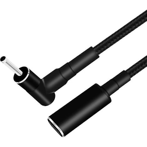 DC4.0x1.35mm Stecker auf USB Typ C PD Ladekabel Stromkabel für USB-C-Geräte