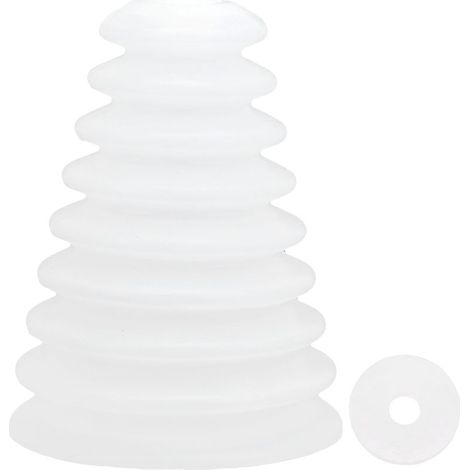 Housse Anti-Poussière pour Marteau-Piqueur, Bouchon de Protection en Caoutchouc Blanc Long, Compatible Perceuse à Percussion et Visseuse, Accessoire de Forage pour Installation Mural (1/5)