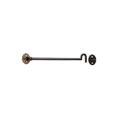 1 crochet de cabine traditionnel en fonte de 30,5 cm – Support de porte noir