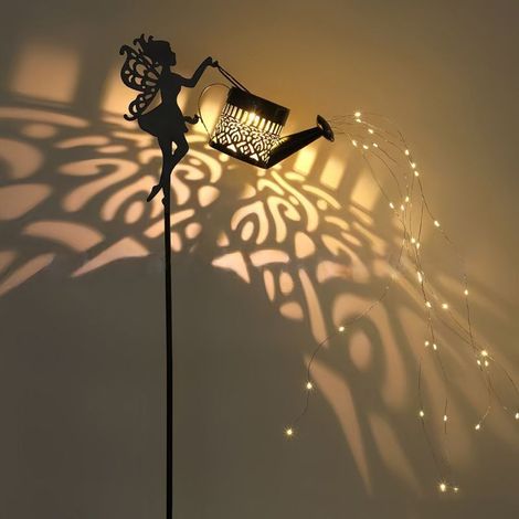 Guirlande Arrosoir - Luminaire Solaire Extérieur - 36 LED - Métal Antirouille - Décoration Jardin Terrasse - 1 Pièce (1/5)
