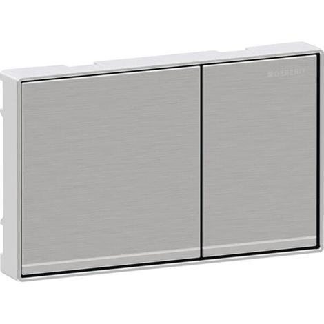 Geberit Betätigungsplatte Omega 60 Square 115081GH1 chrom gebürstet, für Omega-Spülkasten