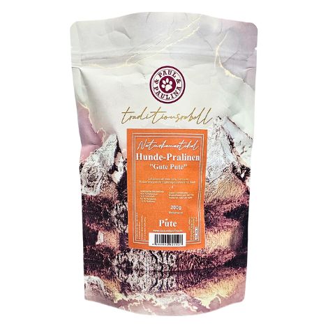 Praline di tacchino e mela 200 g  snack per cani  ricche di vitamina B3 e B6  Paul & Paulina (1/3)