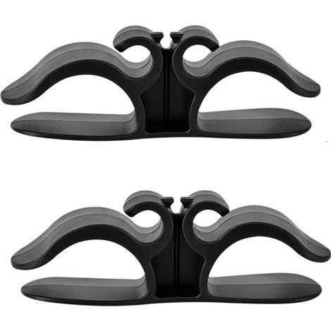 Organisateur de cordon de cuisine, 9,6 x 3 cm, petit enrouleur de cordon multifonctionnel pour appareils de cuisine, noir, 2 pièces. (1/5)