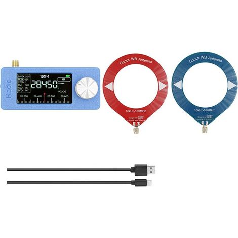 Récepteur Radio Pleine Bande SI4732 10 KHz-180 MHz, Radio de Poche LSB USB, AM, FM, avec Antenne (1/2)