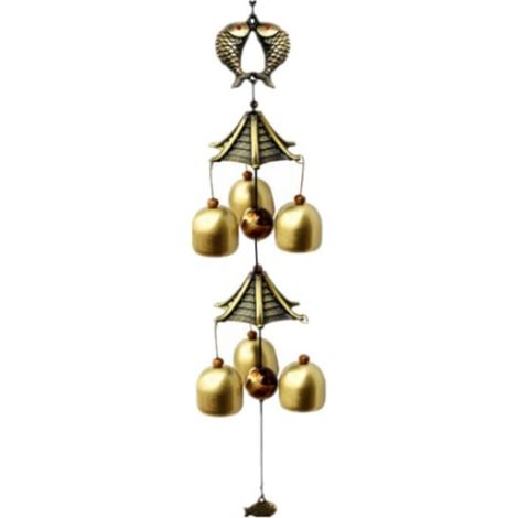 Les carillons éoliens classiques en bronze, les carillons rétro en bronze, ajoutent une touche de charme. (1/4)