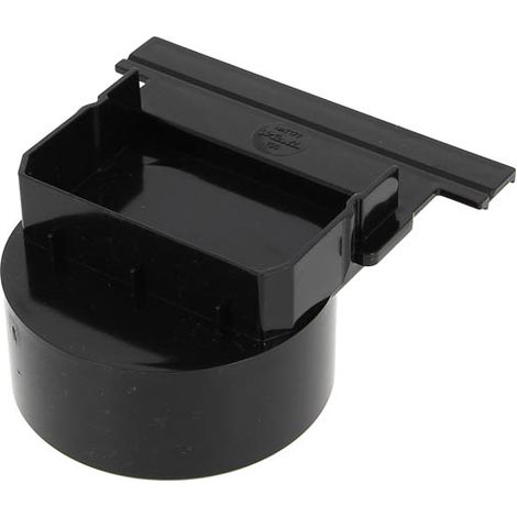 Nicoll – Fonds/naissance d'extrémité ou latéral Ø100 noir – PVC pour caniveaux CONNECTO CAN177/CAN10BC/CAN10CF – Emboîtement facile