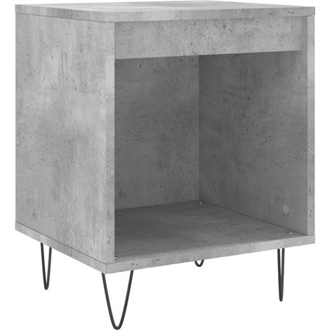 Maison Exclusive - Nachttisch Betongrau 40x35x50 cm Holzwerkstoff