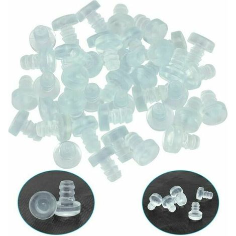 YMYNY 40 Tampons de Porte en Silicone - Pare-Chocs pour Table en Verre - Réduction du Bruit pour Meuble et Porte d'Armoire (1/4)