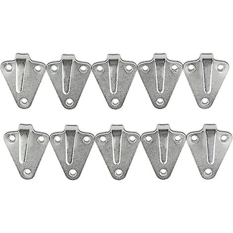 Packung mit 10 wasserdichten Dreiloch-Planenhaken, Anhängerbefestigungshaken, geeignete Eisenhaken (1/5)