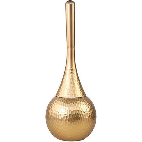 Goldene High-End-Reinigungsbürste, Toilettenbürste mit Sockel, Haushaltsbürste mit langem Stiel, geeignet für Bad und Toilette. (1/5)