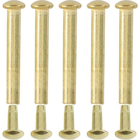 5 Sets Rivet, Écrou Métal, Fixation Solide, Accessoire Ventilateur Pliant, Réparation Portable (1/5)
