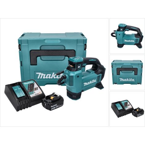 Compressore a batteria Makita DMP 181 RF1J 18 V 11,1 bar + 1x batteria ricaricabile 3,0 Ah + caricabatterie + Makpac