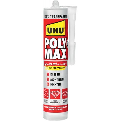 UHU Poly Max Power Adhesivo Sellador Transparente 300g (1/4)