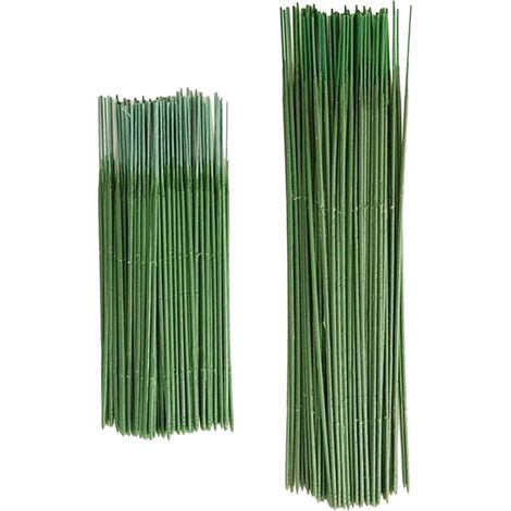 Lot de 100 tiges de fleurs artificielles en plastique (1/5)