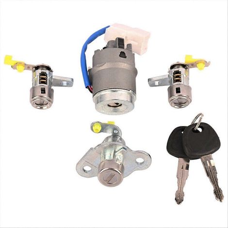 Serrure de contact + verrou de porte pour ACCENT - Cylindre d'allumage neuf, remplacement facile, compatible véhicule Hyundai, sécurité fiable, pièce auto d'origine. (1/5)
