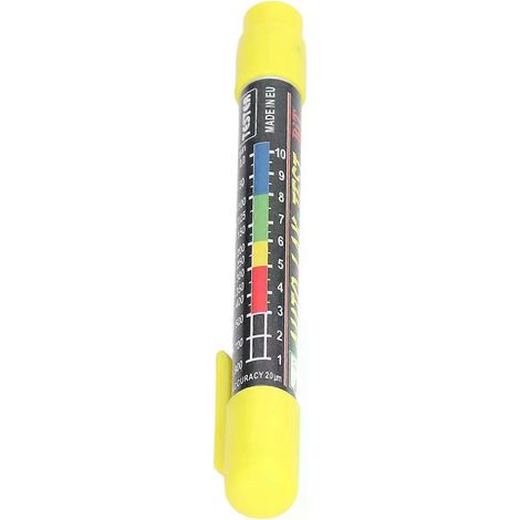 Fahrzeug-Karosserieschadendetektor mit magnetischer Spitze, hochpräzise Lackdickenmessung, tragbar, wasserdicht, batteriebetrieben (1/4)
