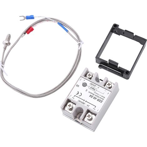 Alarme 0℃1300℃, kit de régulateur de température numérique PID à LED REX-C100, AC110V-240V (1/5)
