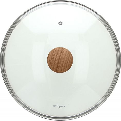 Coperchio in vetro trasparente con foro vapore Eco Tortora 26 cm