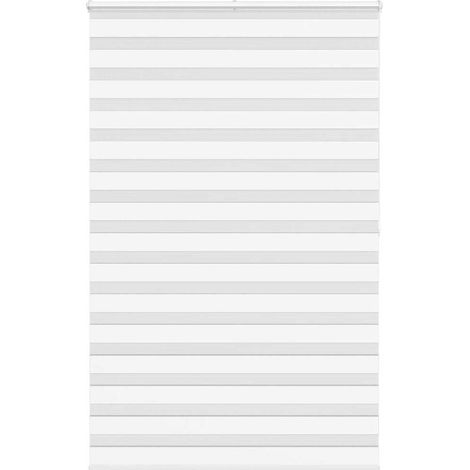 Doppelrollo Weiß 145x200 cm Stoffbreite 140,9 cm Polyester